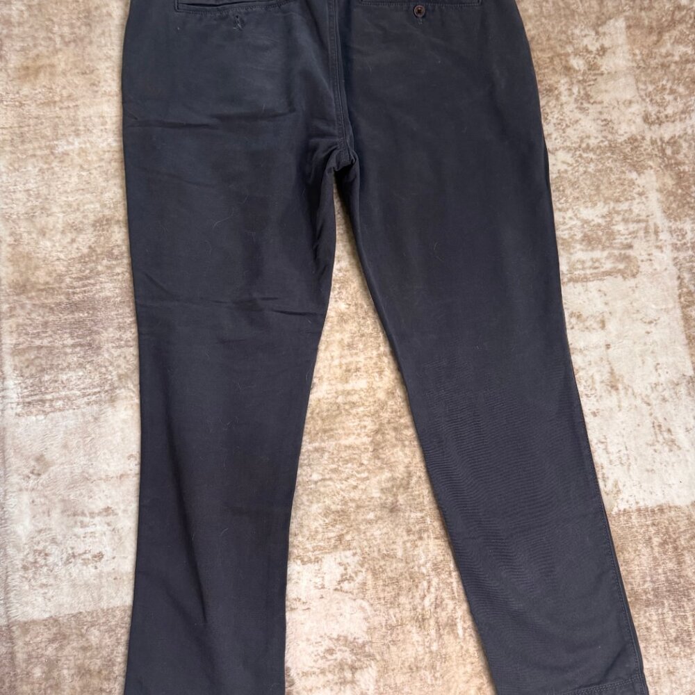 Fat Face Brand Slim Fit Cotton Stretch Chinos in Dark Grey, 38 - Picture 3 of 6